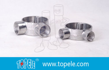 TOPELE 25MM গরম ডুবিয়ে গ্যালভানাইজড অ্যালুমিনিয়াম জংশন বক্স / BS4568 স্ট্যান্ডার্ড সহ ধাতব কন্ডাক্ট বক্স /