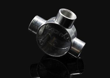 TOPELE 25MM গরম ডুবিয়ে গ্যালভানাইজড অ্যালুমিনিয়াম নমনীয় লোহা ধাতু চ্যানেল জংশন বক্স