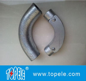 গ্যালভানাইজড নমনীয় লোহা পরিদর্শন কনুই BS4568 কন্ডাক্ট বৈদ্যুতিক কন্ডাক্ট পাইপ ফিটিং