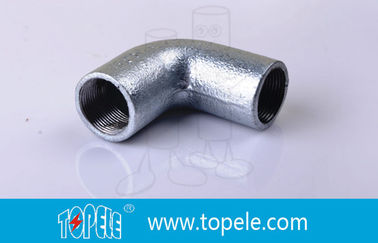 BS4568 পাইপ ফিটিংস 25mm নমনীয় লোহা সলিড কনুই, 90 ডিগ্রী পাইপ বাঁকা