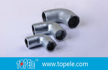 BS4568 পাইপ ফিটিংস 25mm নমনীয় লোহা সলিড কনুই, 90 ডিগ্রী পাইপ বাঁকা